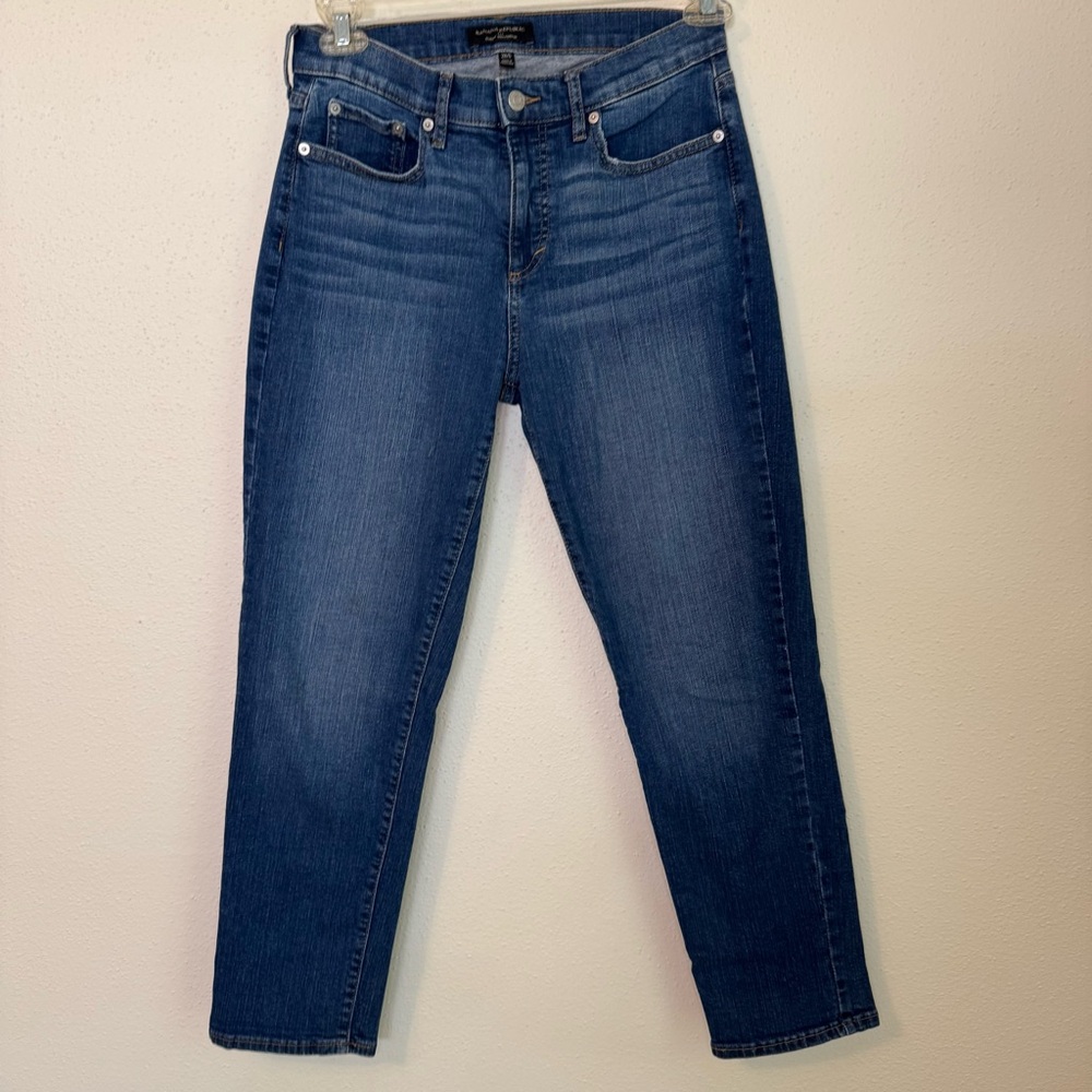 Banana Republic Curvy Girlfriend Mid-Rise Blue Women's Jeans 5-Pocket Sz: 28/6 - Picture 3 of 11